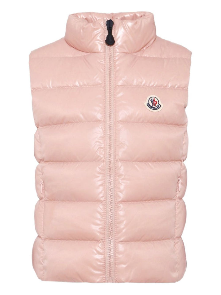 Gilet rosa per bambina 9541A5281068950 512 Moncler Kids 