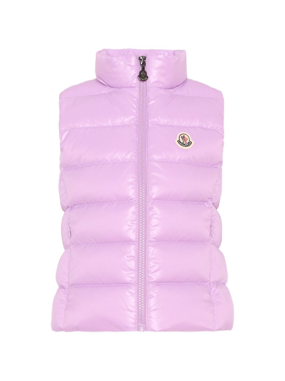 Gilet Ghany viola pastello per bambina 9541A5281068950 602 Moncler Kids 