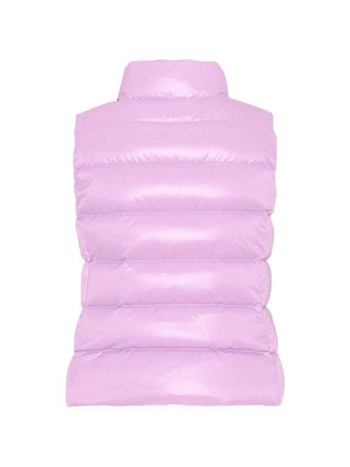 Gilet Ghany viola pastello per bambina 9541A5281068950 602 Moncler Kids 