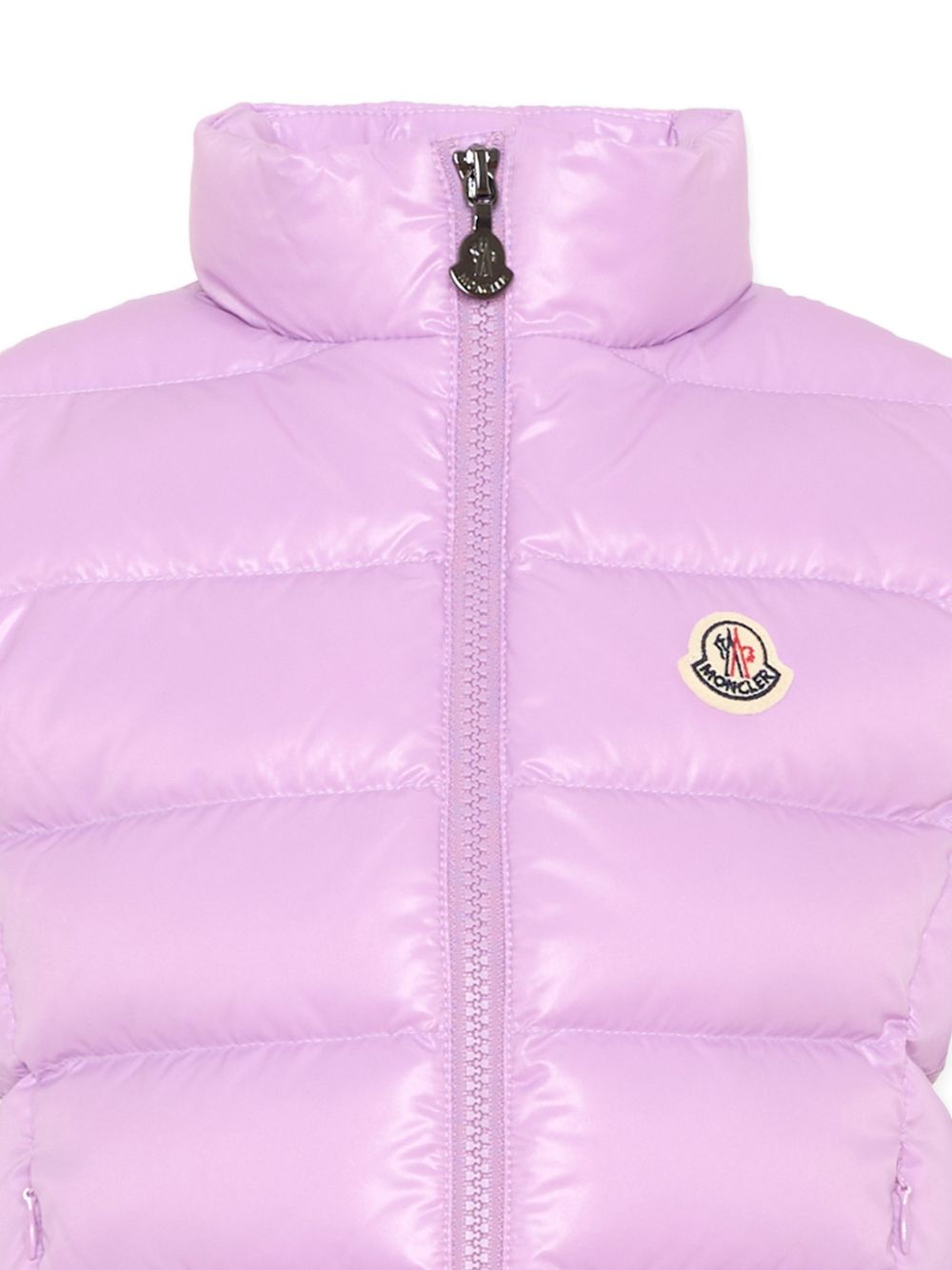 Gilet Ghany viola pastello per bambina 9541A5281068950 602 Moncler Kids 