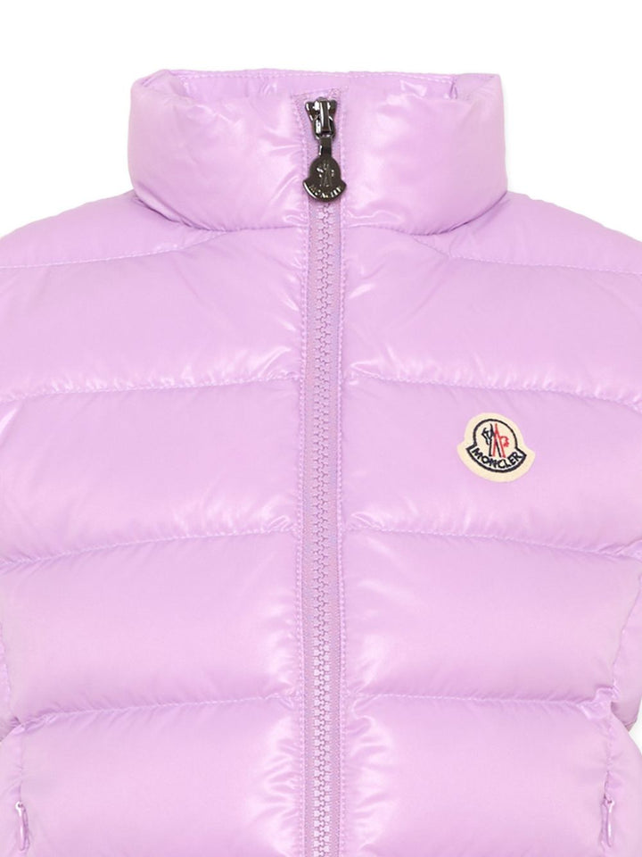 Gilet Ghany viola pastello per bambina 9541A5281068950 602 Moncler Kids 