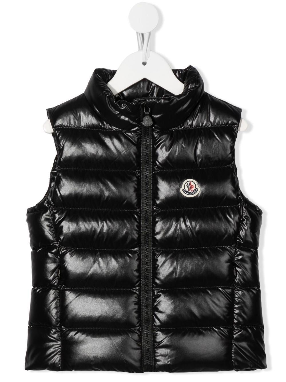 Gilet Ghany nero per bambinaa 9541A5281068950 999 Moncler Kids 