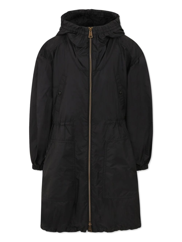 Giubbotto Abelle long nero per bambino 9541C0000953A5E 999 Moncler Kids 