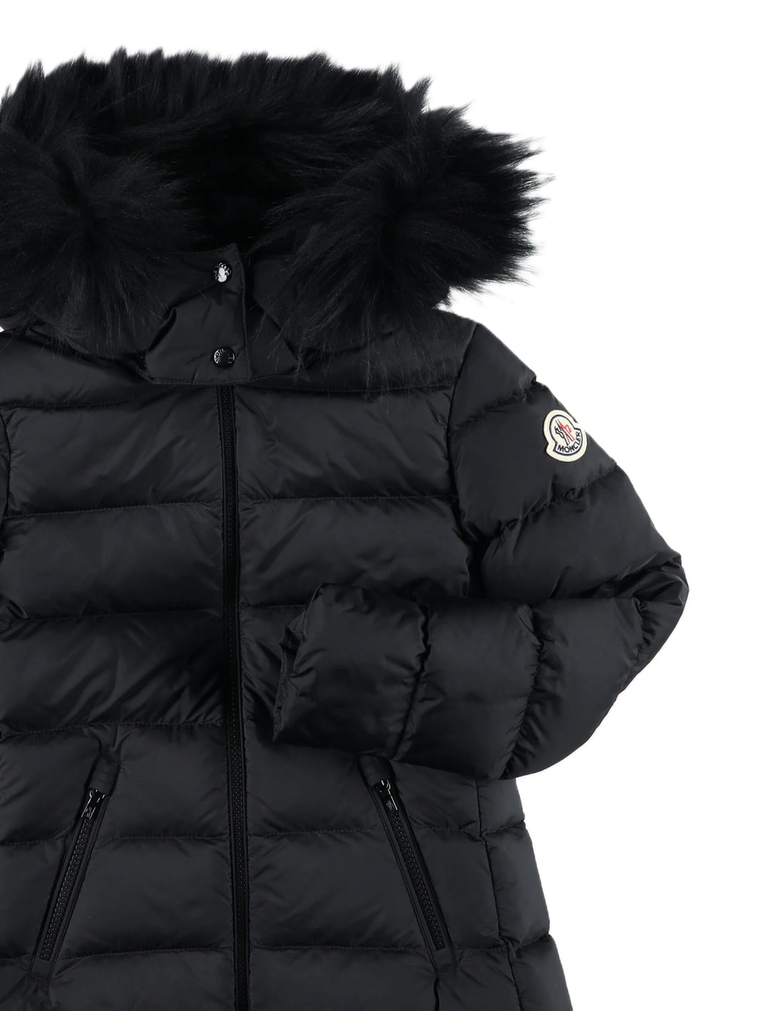 Giubbotto Abelle long nero per bambino 9541C0000953A5E 999 Moncler Kids 