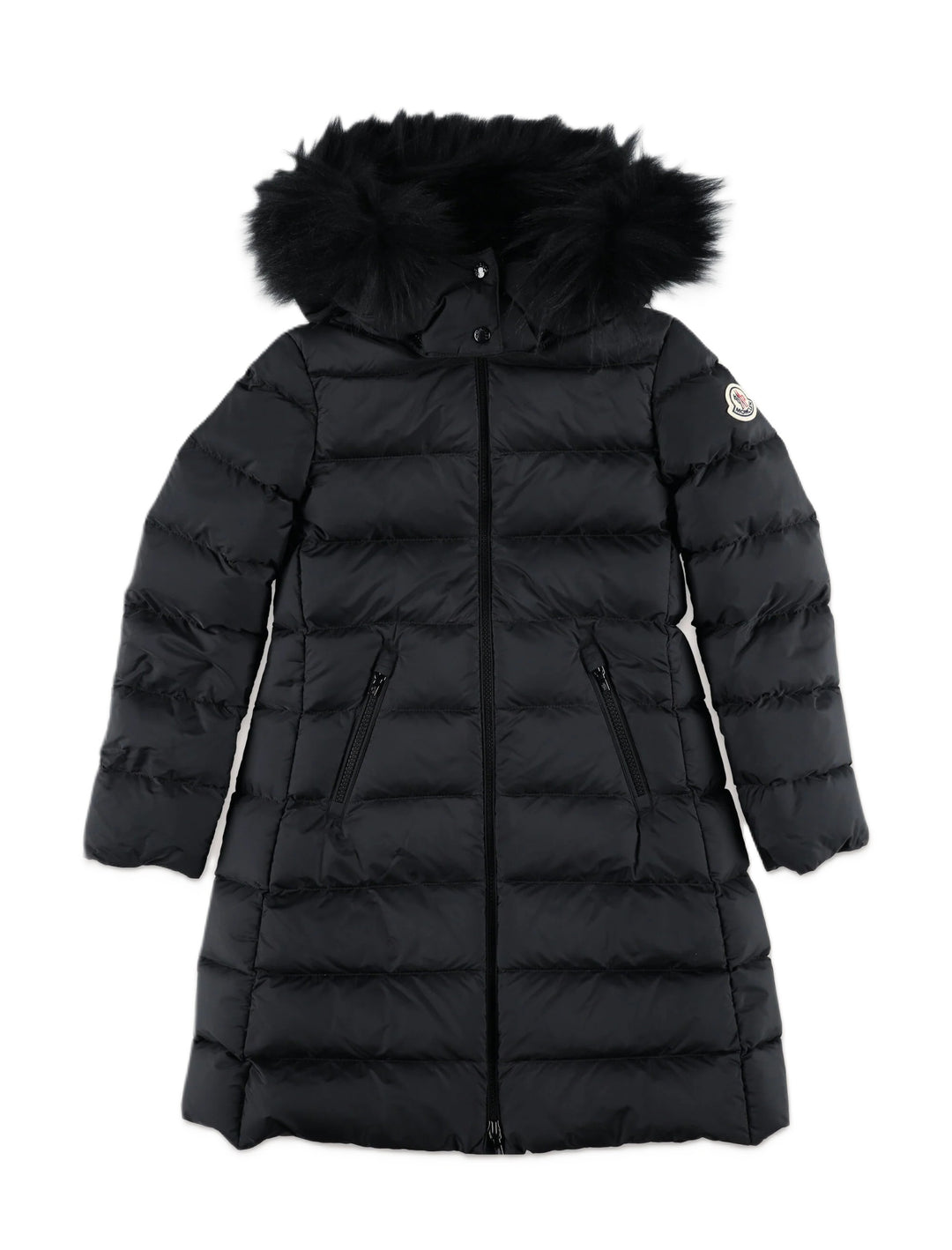 Giubbotto Abelle long nero per bambino 9541C0000953A5E 999 Moncler Kids 