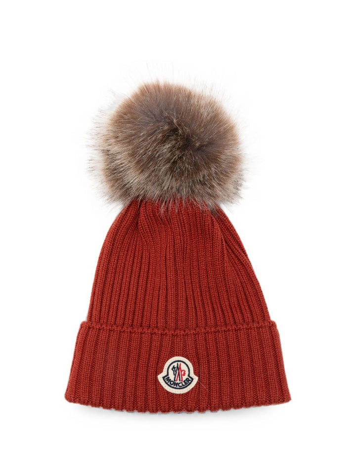 Cappello arancione per bambino 9543B00007A9327 345 Moncler Kids 