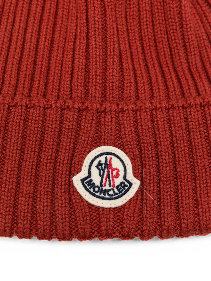 Cappello arancione per bambino 9543B00007A9327 345 Moncler Kids 