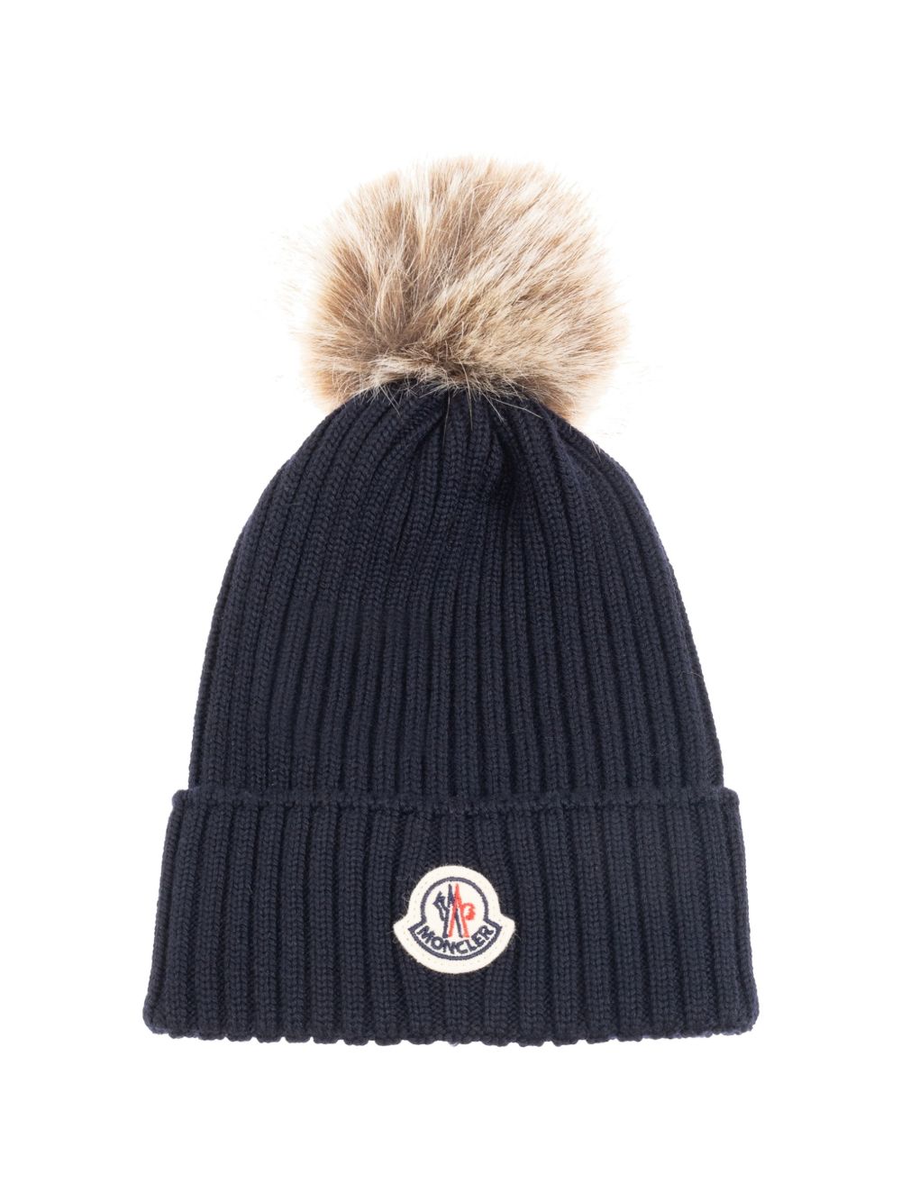 Cappello blu navy per bambino 9543B00007A9327 742 Moncler Kids 