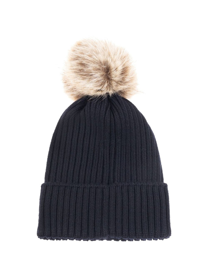 Cappello blu navy per bambino 9543B00007A9327 742 Moncler Kids 