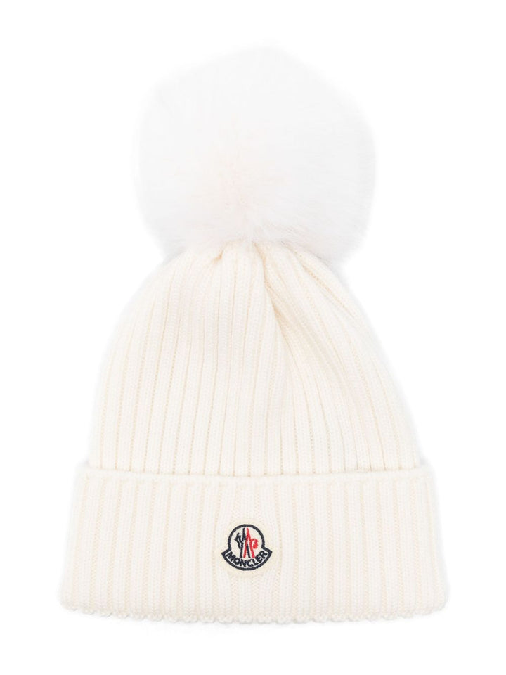 Cappello bianco per bambino 9543B00007M1131 030 Moncler Kids 