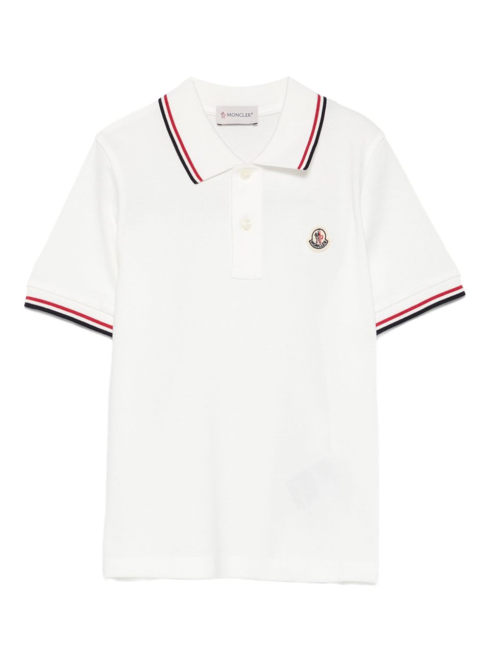 Polo bianca per bambino 9548A000058496W 034 Moncler Kids 
