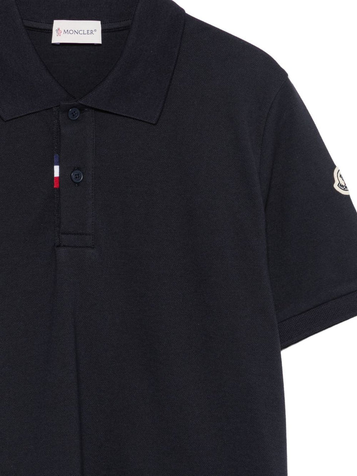 Polo blu navy per bambino 9548A000068496W 778 Moncler Kids 