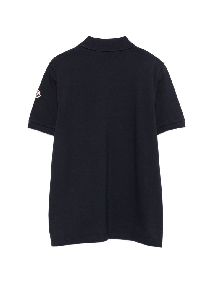 Polo blu navy per bambino 9548A000068496W 778 Moncler Kids 