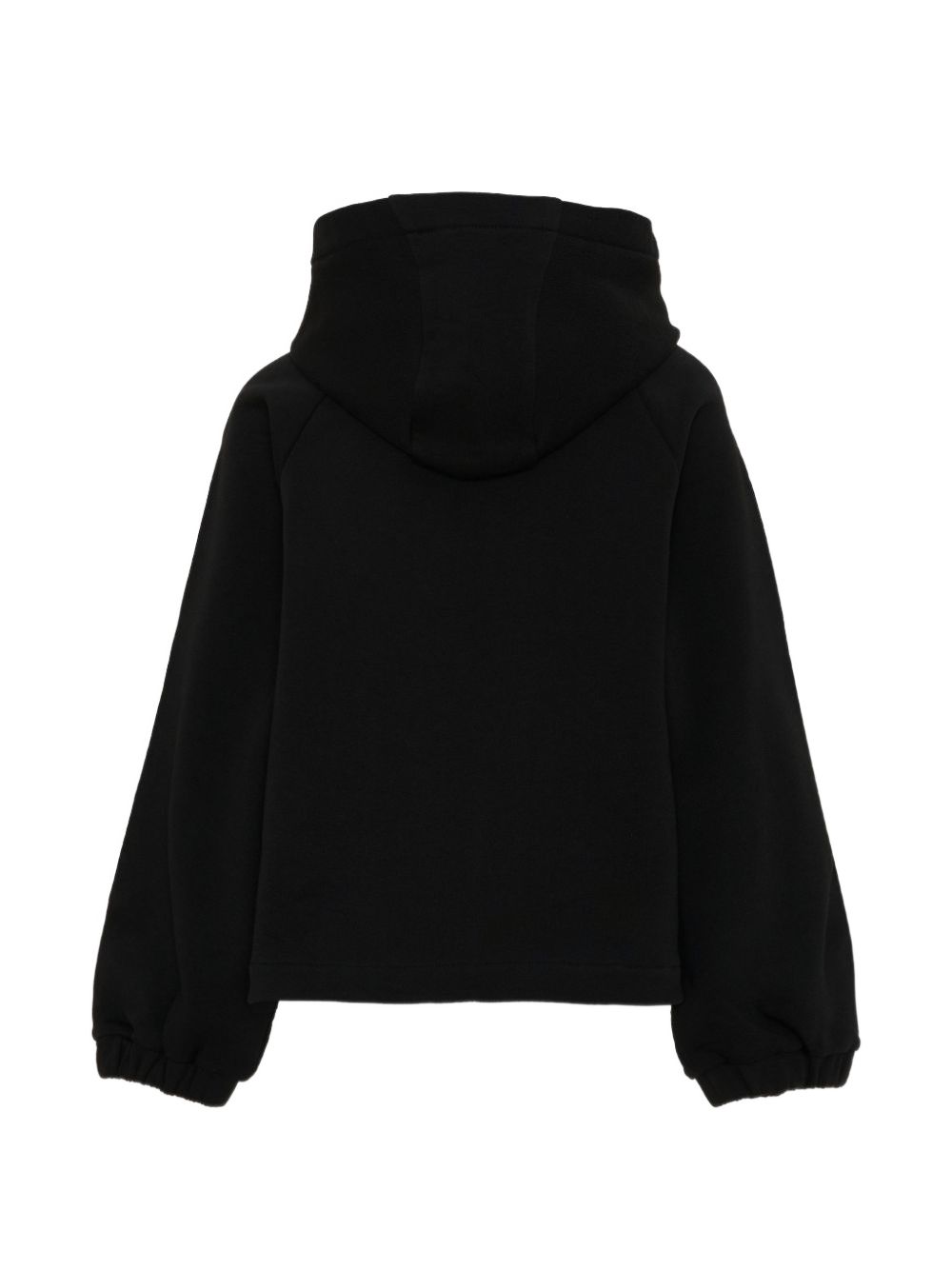 Felpa nera con zip per bambina 9548G00033899PS 999 Moncler Kids 