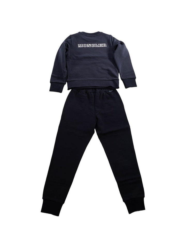 Completo blu navy per bambino 9548M00016899PS 778 Moncler Kids 