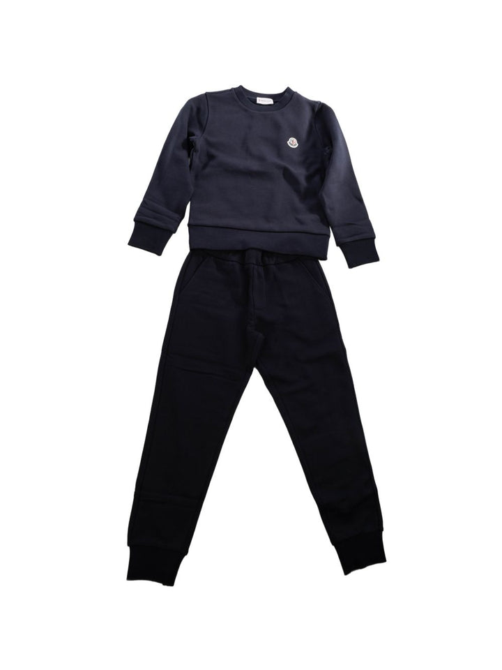 Completo blu navy per bambino 9548M00016899PS 778 Moncler Kids 