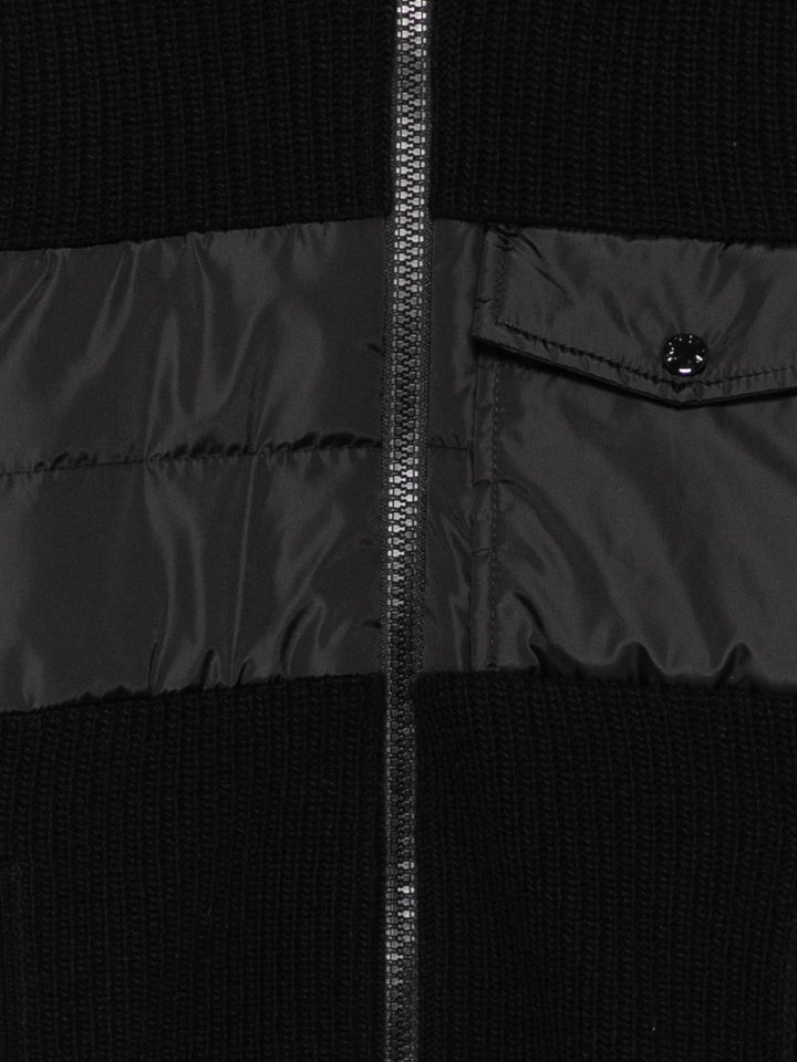 Cardigan nero per bambino 9549B00008M4281 999 Moncler Kids 