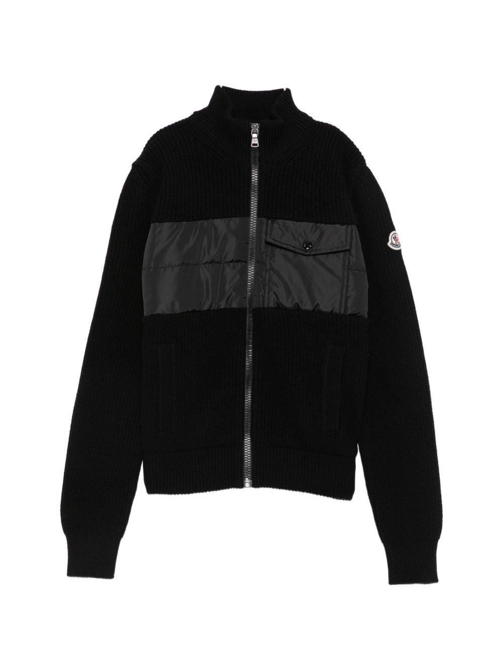 Cardigan nero per bambino 9549B00008M4281 999 Moncler Kids 
