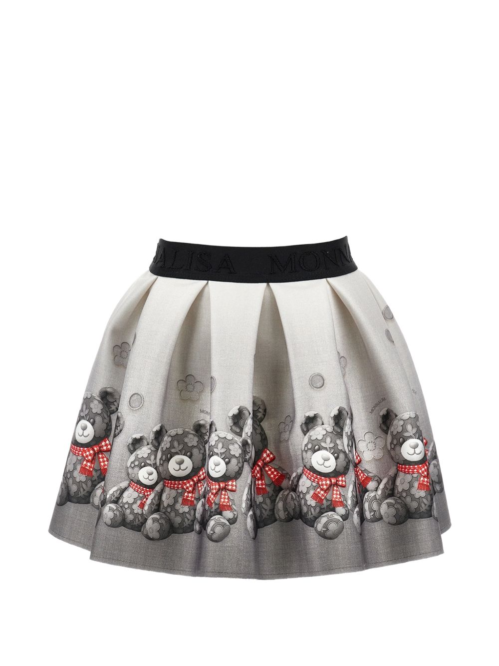 Gonna bianco/grigio per bambina 11H7048669 0031 Monnalisa Kids 