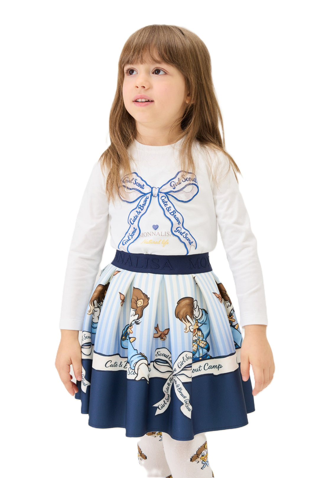 Gonna blu per bambina 11H7078625 0156 Monnalisa Kids 