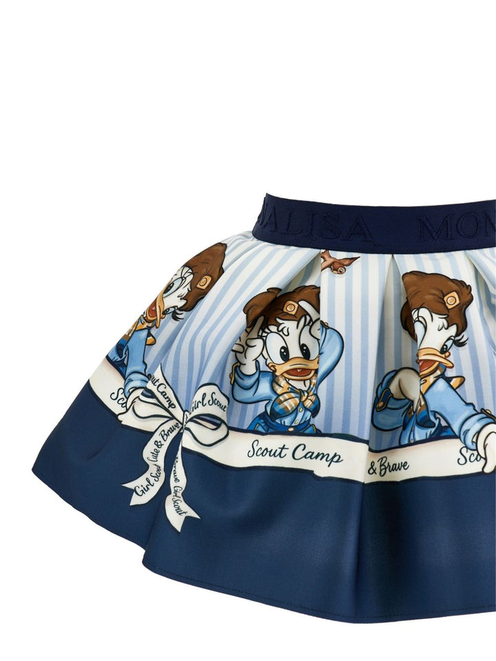Gonna blu per bambina 11H7078625 0156 Monnalisa Kids 