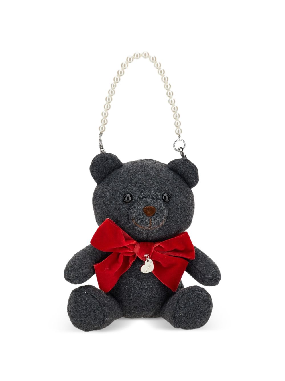 Borsa grigio orsetto per bambina 19H0038059 0031 Monnalisa Kids 