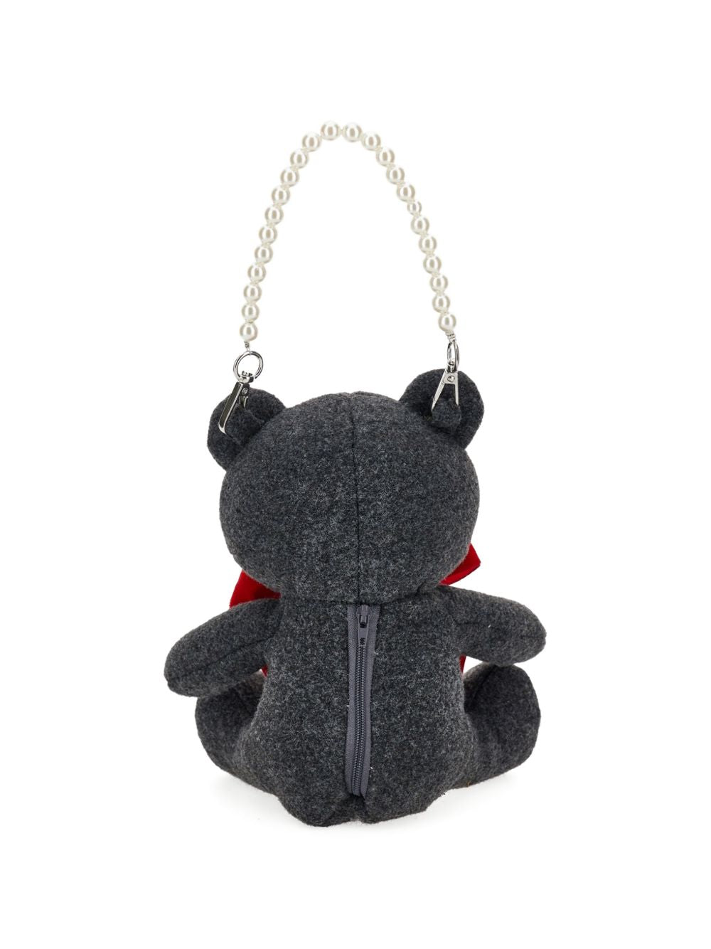 Borsa grigio orsetto per bambina 19H0038059 0031 Monnalisa Kids 