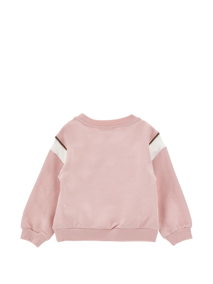 Felpa rosa per bambina 19H600NP8006 094F Monnalisa Kids 