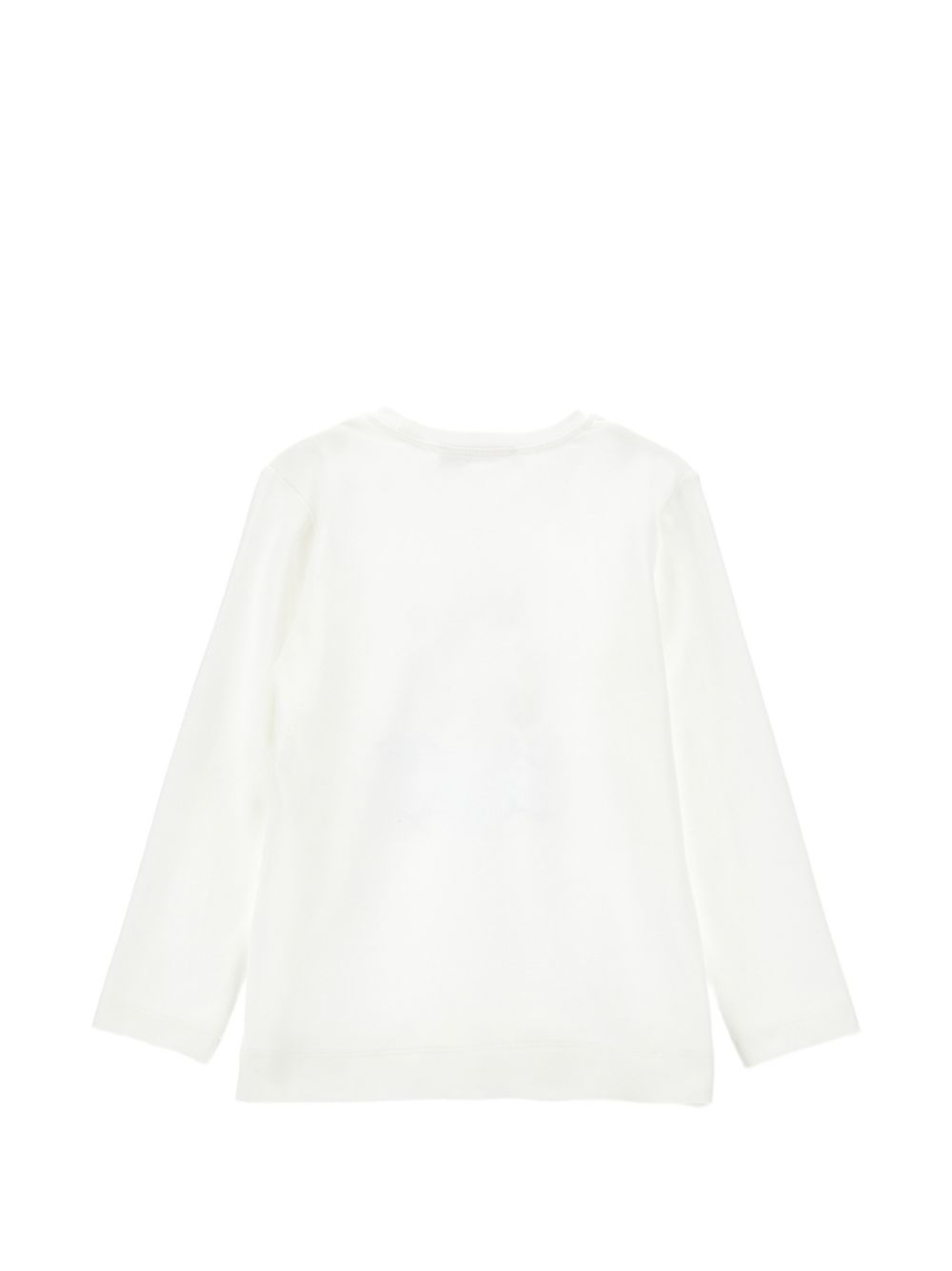 T-shirt bianca per bambina 19H6078015 0132 Monnalisa Kids 