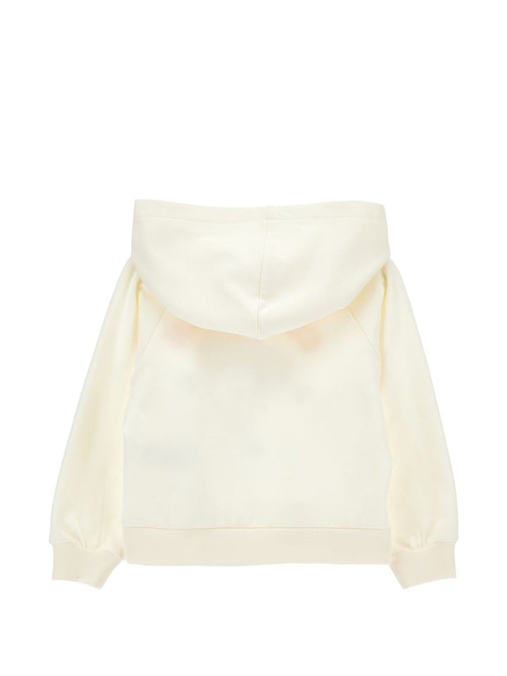 Felpa crema per bambina 19H6118030 2956 Monnalisa Kids 