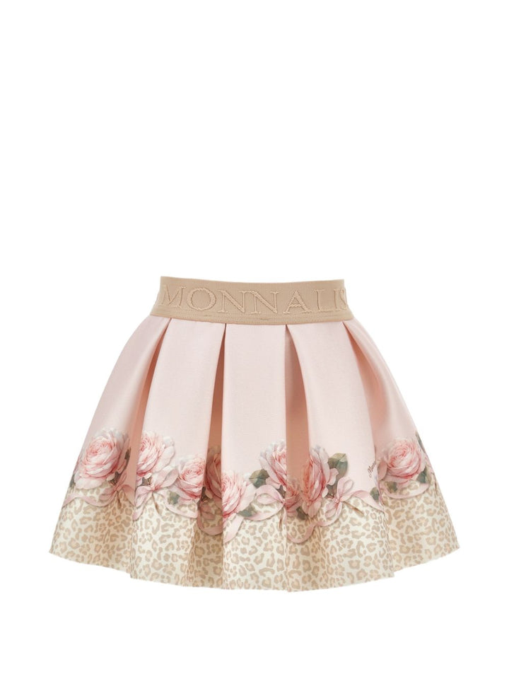 Gonna rosa/oro per neonata 31H7028651 0080 Monnalisa Kids 