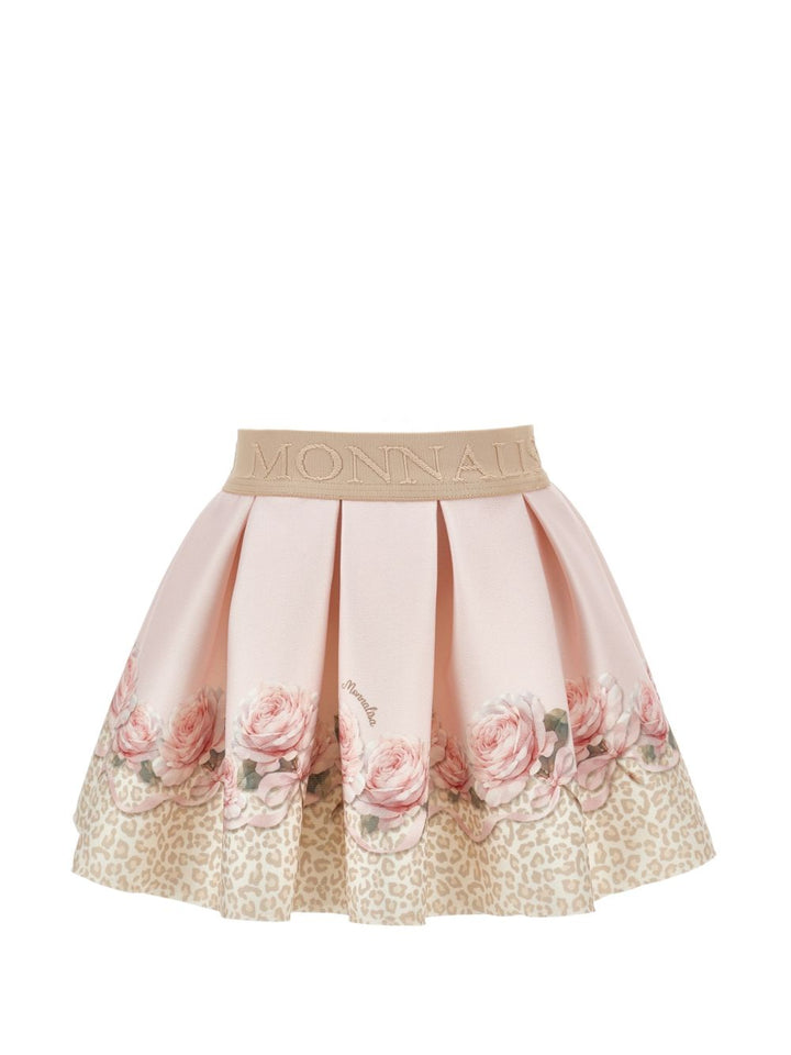Gonna rosa/oro per neonata 31H7028651 0080 Monnalisa Kids 