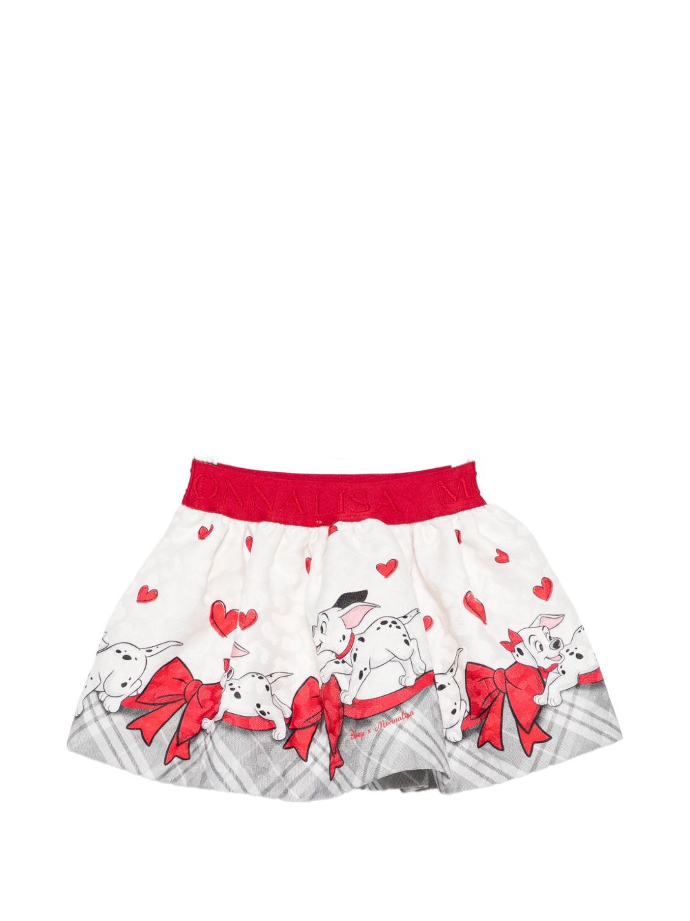 Gonna bianca/rossa per neonata 31H7038667 0143 Monnalisa Kids 