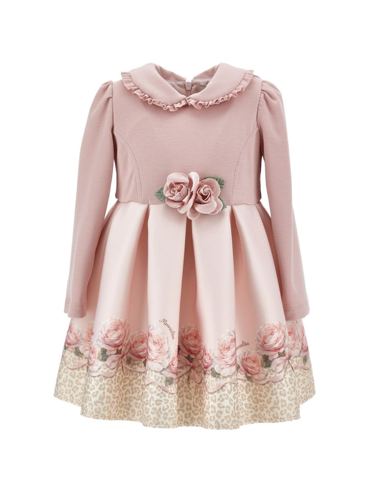 Abito rosa/oro per neonata 31H9098651 0080 Monnalisa Kids 