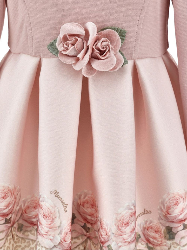 Abito rosa/oro per neonata 31H9098651 0080 Monnalisa Kids 