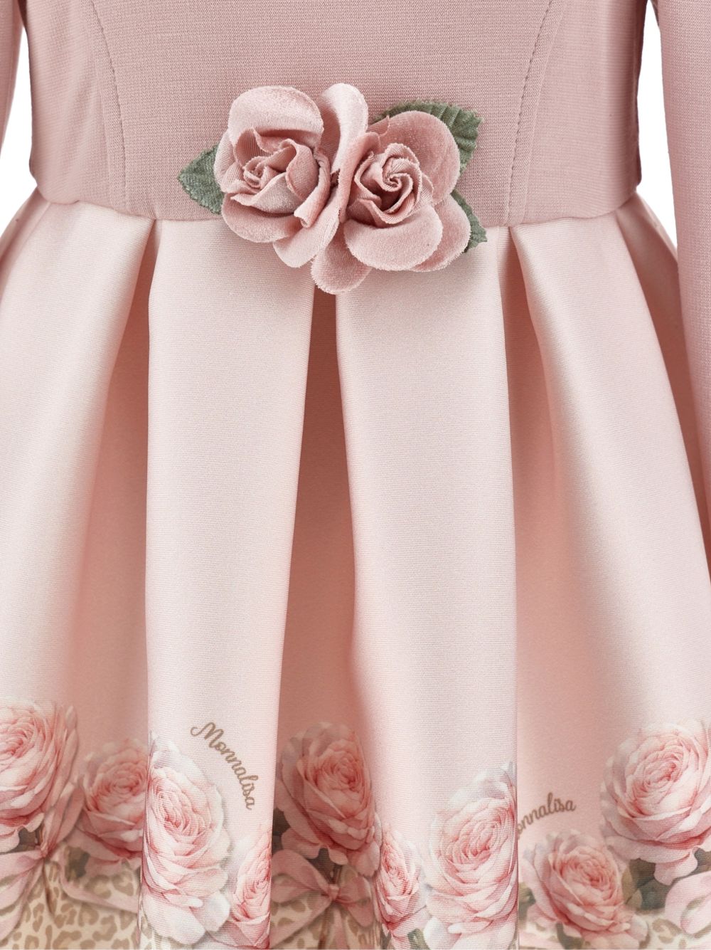 Abito rosa/oro per neonata 31H9098651 0080 Monnalisa Kids 