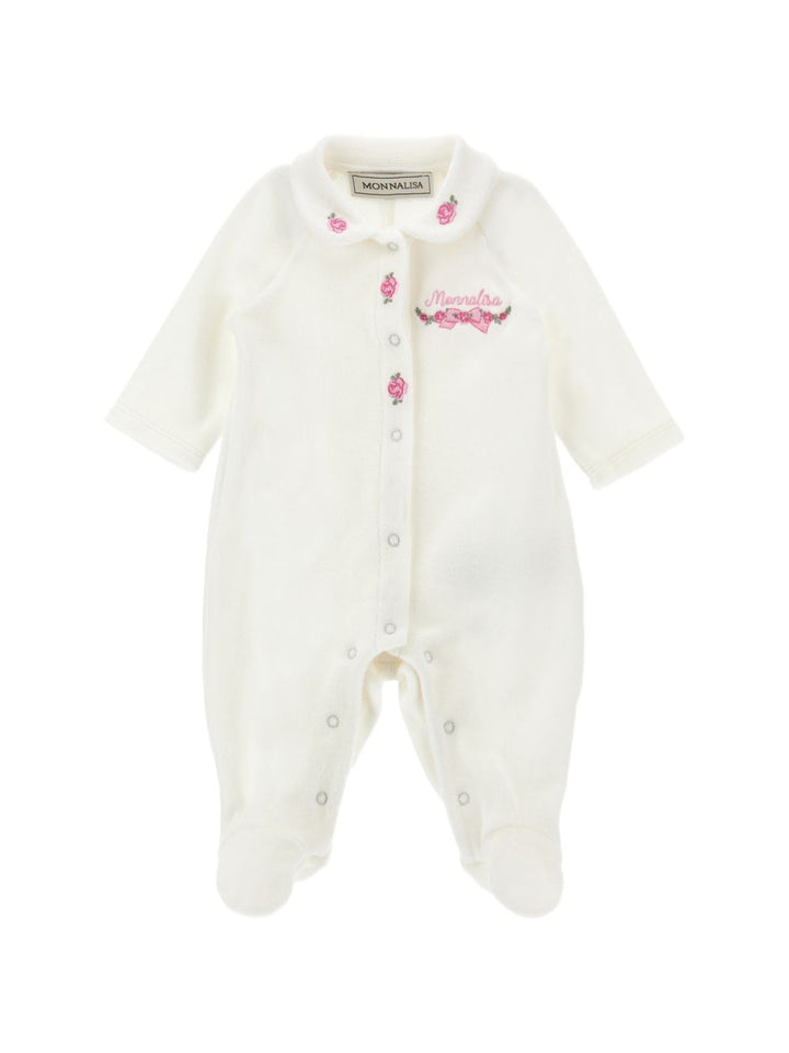 Tutina bianca per neonata 35H2048003 0001 Monnalisa Kids 