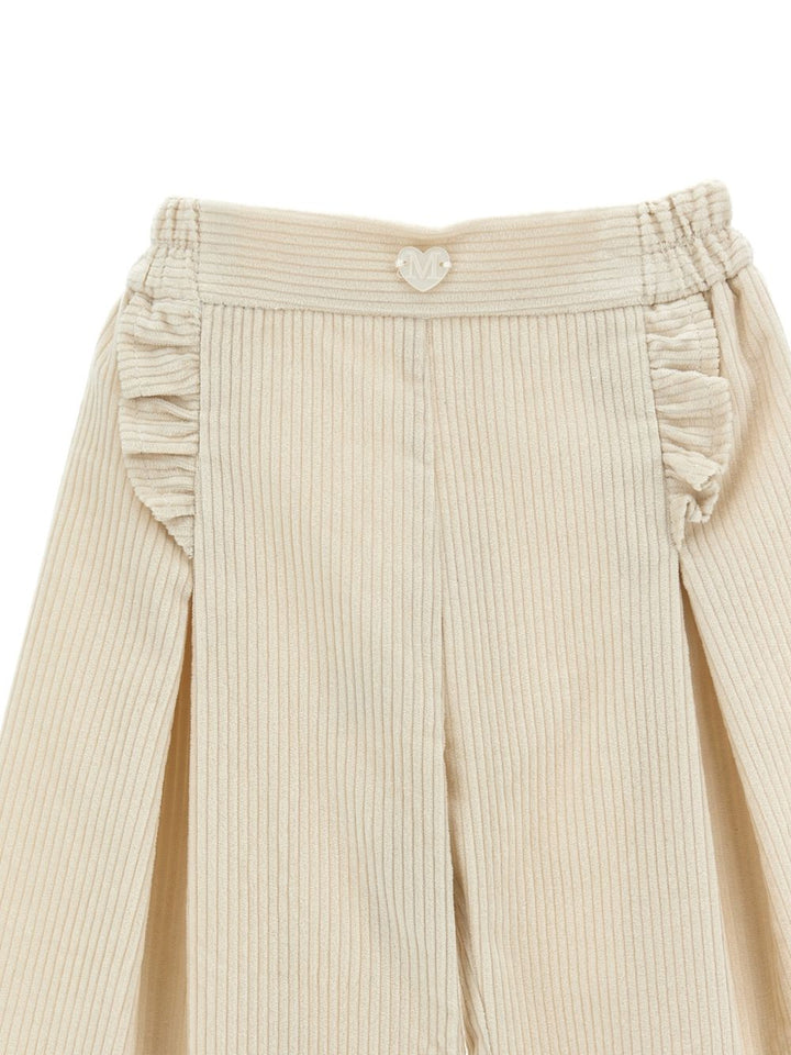 Pantalone ecrù per neonata 37H4008852 0002 Monnalisa Kids 