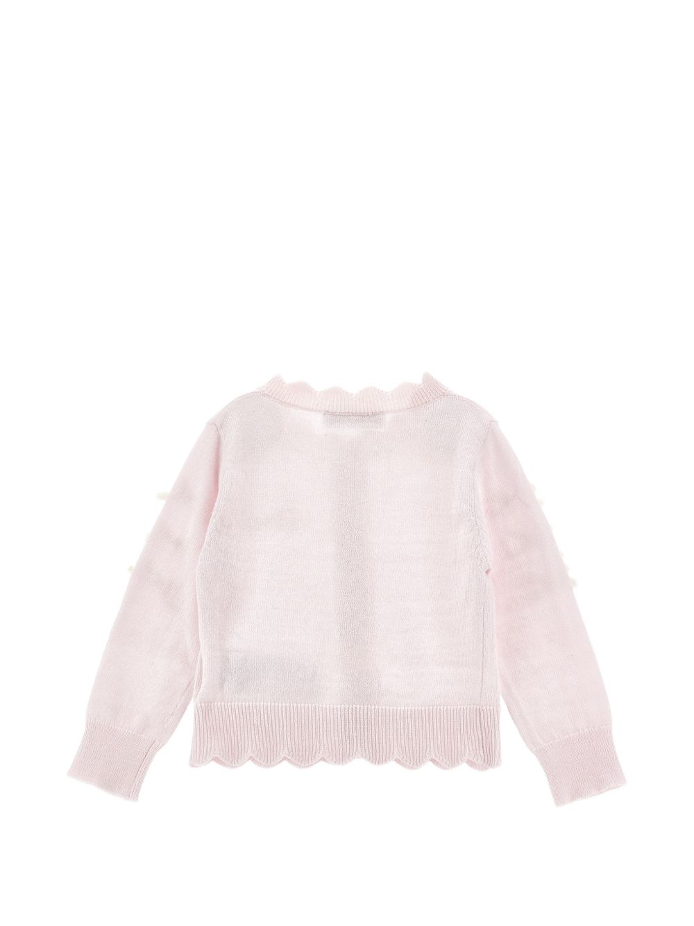 Cardigan rosa chiaro per neonata 37H8008060 0091 Monnalisa Kids 