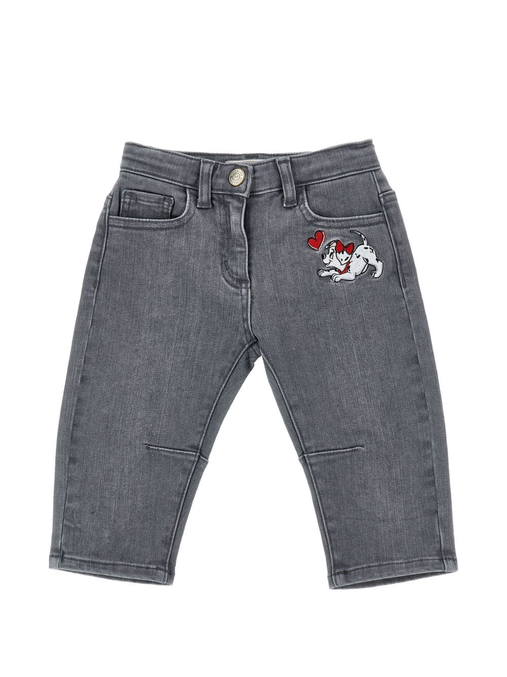 Jeans grigio per neonata 39H4098708 0033 Monnalisa Kids 