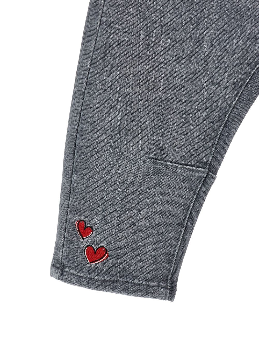 Jeans grigio per neonata 39H4098708 0033 Monnalisa Kids 