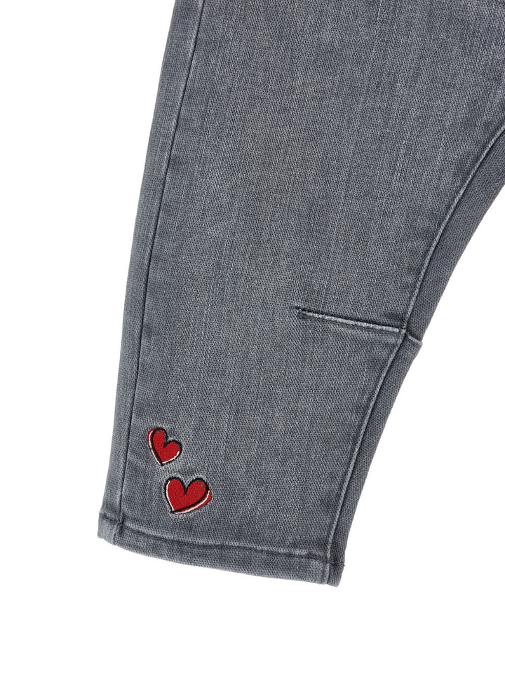 Jeans grigio per neonata 39H4098708 0033 Monnalisa Kids 