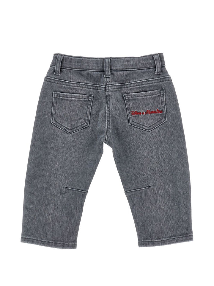 Jeans grigio per neonata 39H4098708 0033 Monnalisa Kids 