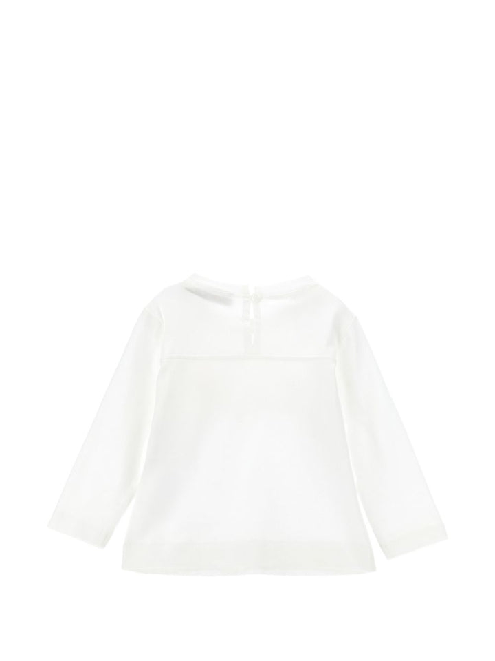 T-shirt panna per neonata 39H6008002 0001 Monnalisa Kids 