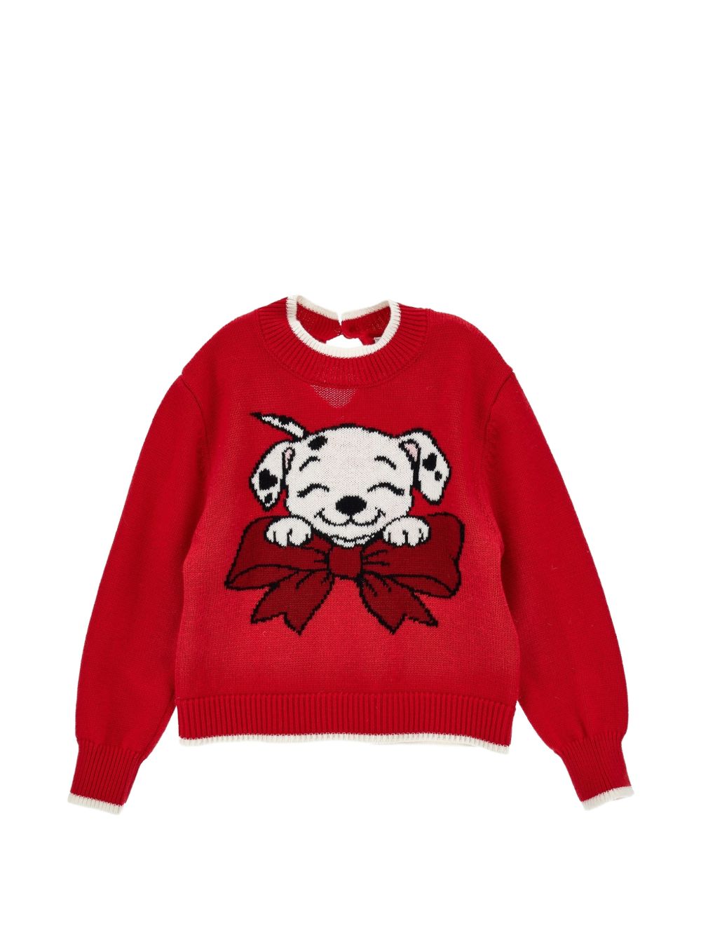 Maglione rosso per neonata 39H6168066 0043 Monnalisa Kids 
