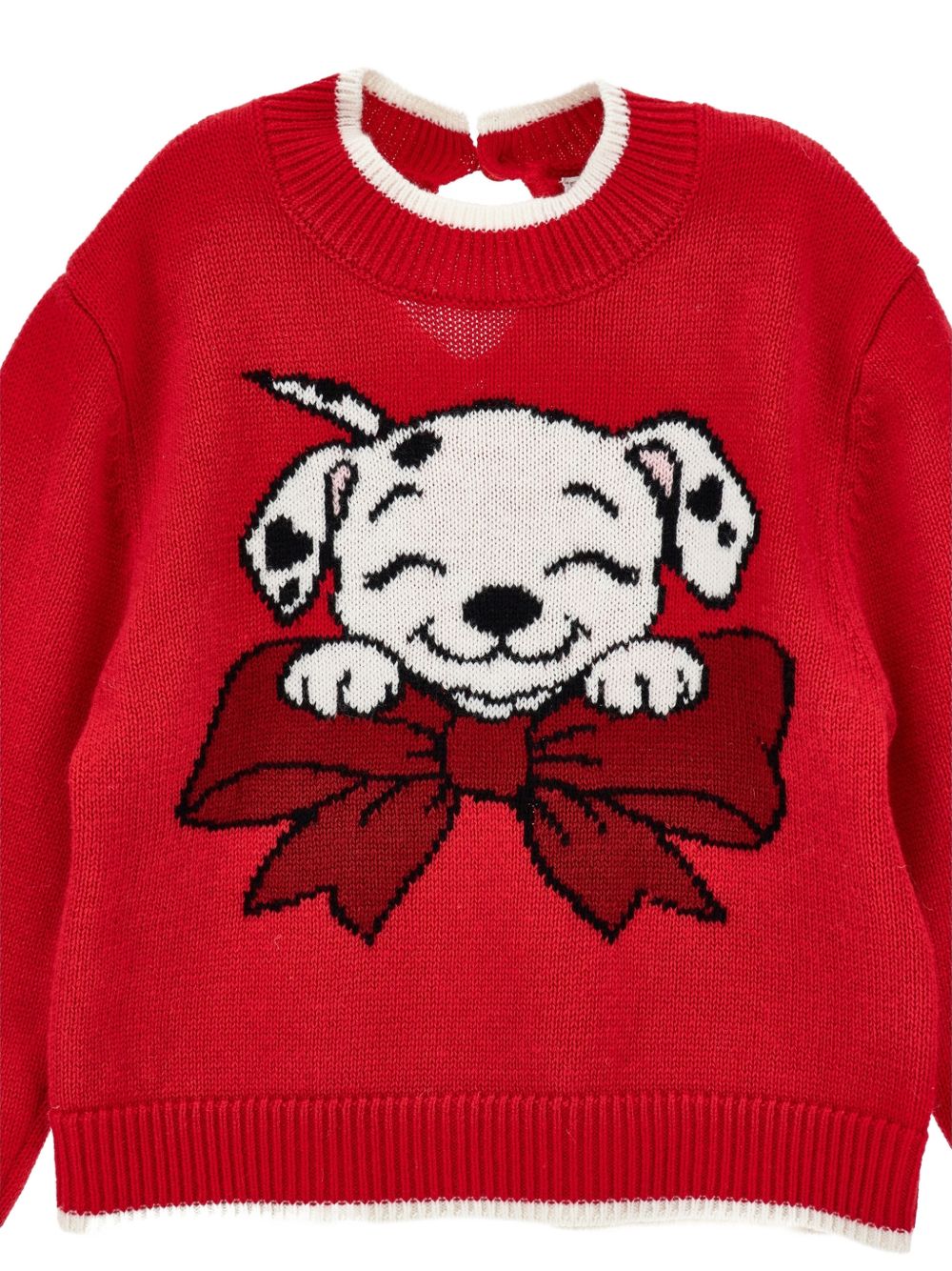 Maglione rosso per neonata 39H6168066 0043 Monnalisa Kids 