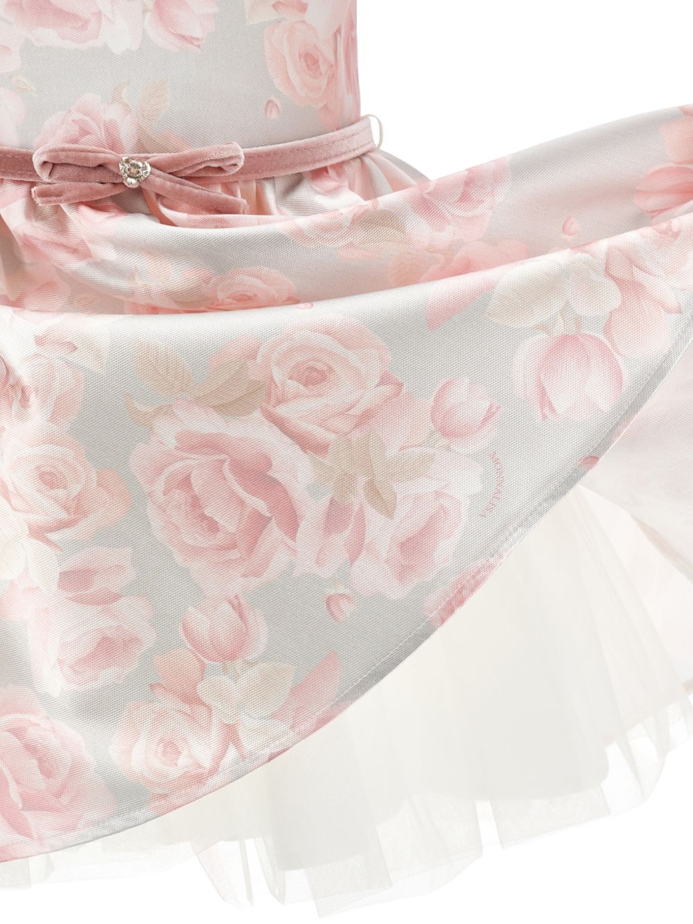 Abito perla/rosa per neonata 73H9028610 3391 Monnalisa Kids 
