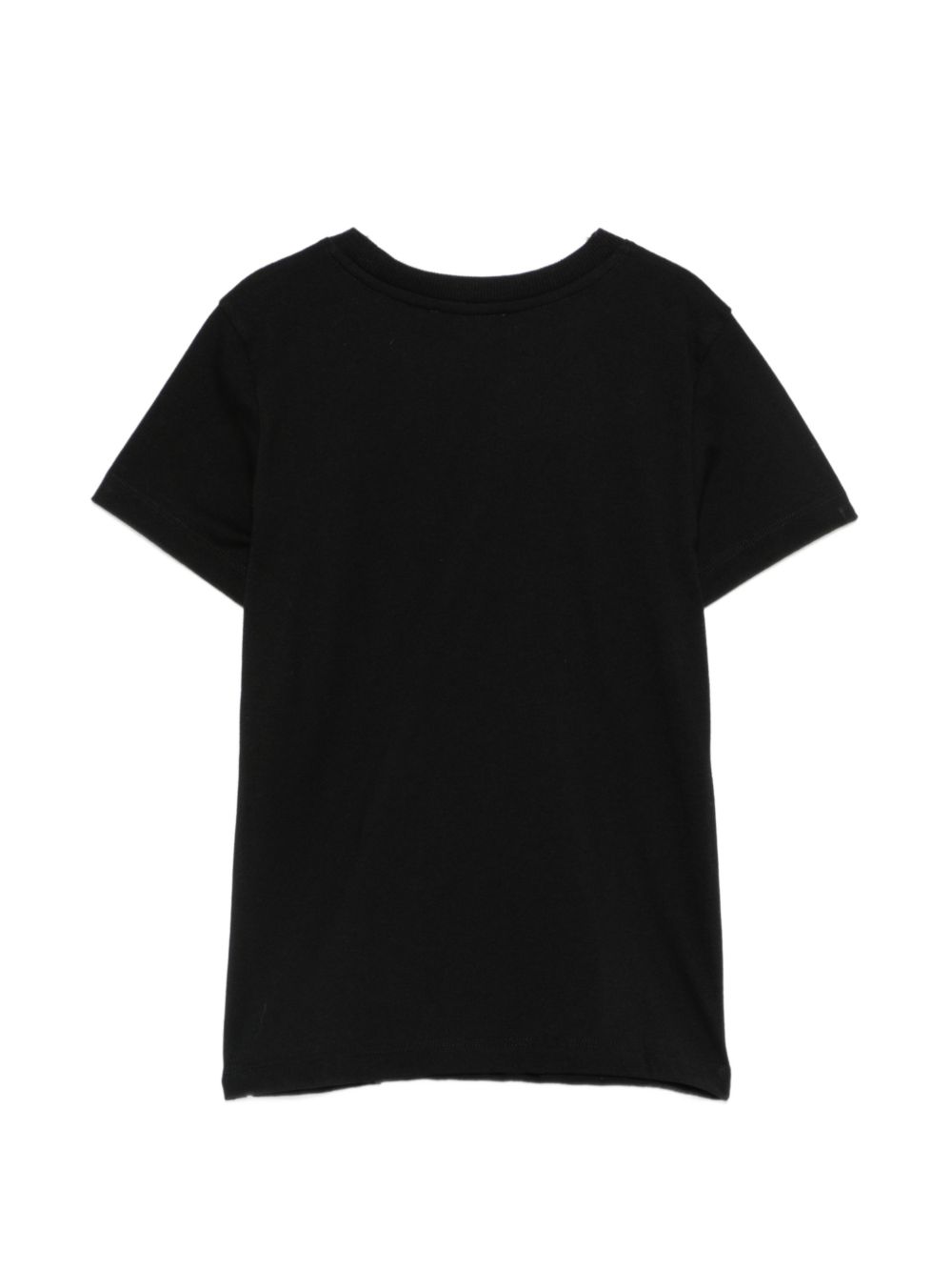 T-shirt nero per bambino H8M058LAA10 60100 Moschino Kids 