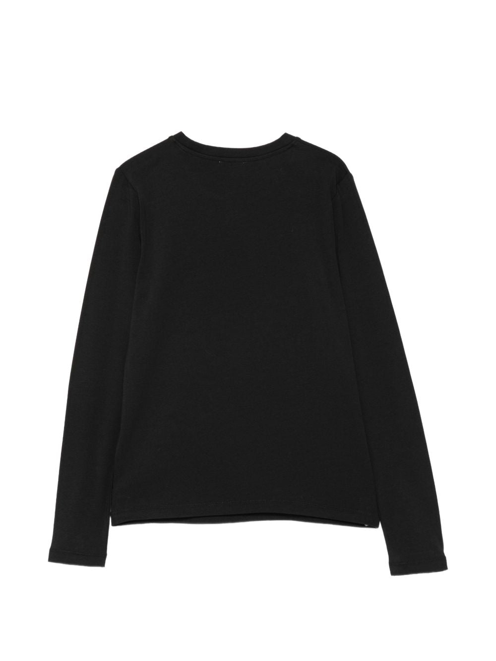 T-shirt nera per bambina HAO010LBA42 60100 Moschino Kids 