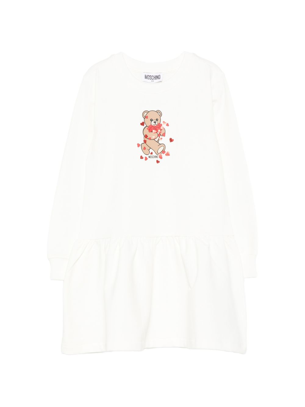 Abito bianco per bambina HAV0H7LDA63 10063 Moschino Kids 